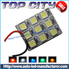 Topcity Car LED Interior Panel Lights 9SMD 5050 18LM Cold white - Car LED Interior Panel Lights